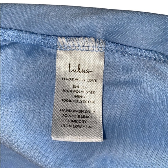 Lulus Forever Darling Blue Gingham Burnout Tie-Strap Mini Dress - Picture 9 of 15